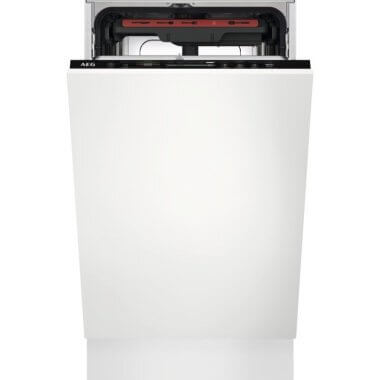 AEG FSE74557P beépíthető keskeny mosogatógép, 45 cm, 10 teríték, maxiflex fiók, quickselect, airdry, glasscare, extrapower, time beam, 44 db(a)