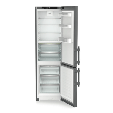 Liebherr CBNdgc 5733 alulfagyasztós kombinált hűtőszekrény, darkgrey, 201,5cm, nofrost, biofresh, duocooling, érintővezérlés, freshair szűrő, led