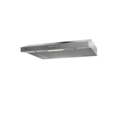 Evido Lean 50X standard páraelszívó, inox, 50 cm, nyomógombos vezérlés, hátsó/felső kivezetés, alumínium zsírszűrő, led világítás