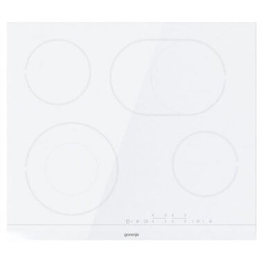 Gorenje ECT643WCSC beépíthető kerámia főzőlap, 60cm, érintővezérlés, bővíthető zónák, nagyméretű ovális zóna, időzítő, stop&go, csiszolt él