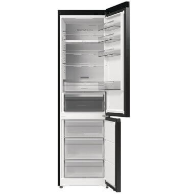 Hisense RB5P410SAFA alulfagyasztós kombinált hűtőszekrény, fekete, nofrost, 203cm, 283/130 l, wifi, multi air flow, metalcooling, gyorsfagyasztás